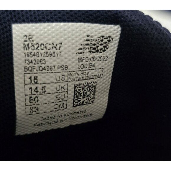 New Balance 520 V7 M520CN7 Blue Running Shoes Sneakers Men's Size 15 2E - Picture 10 of 10